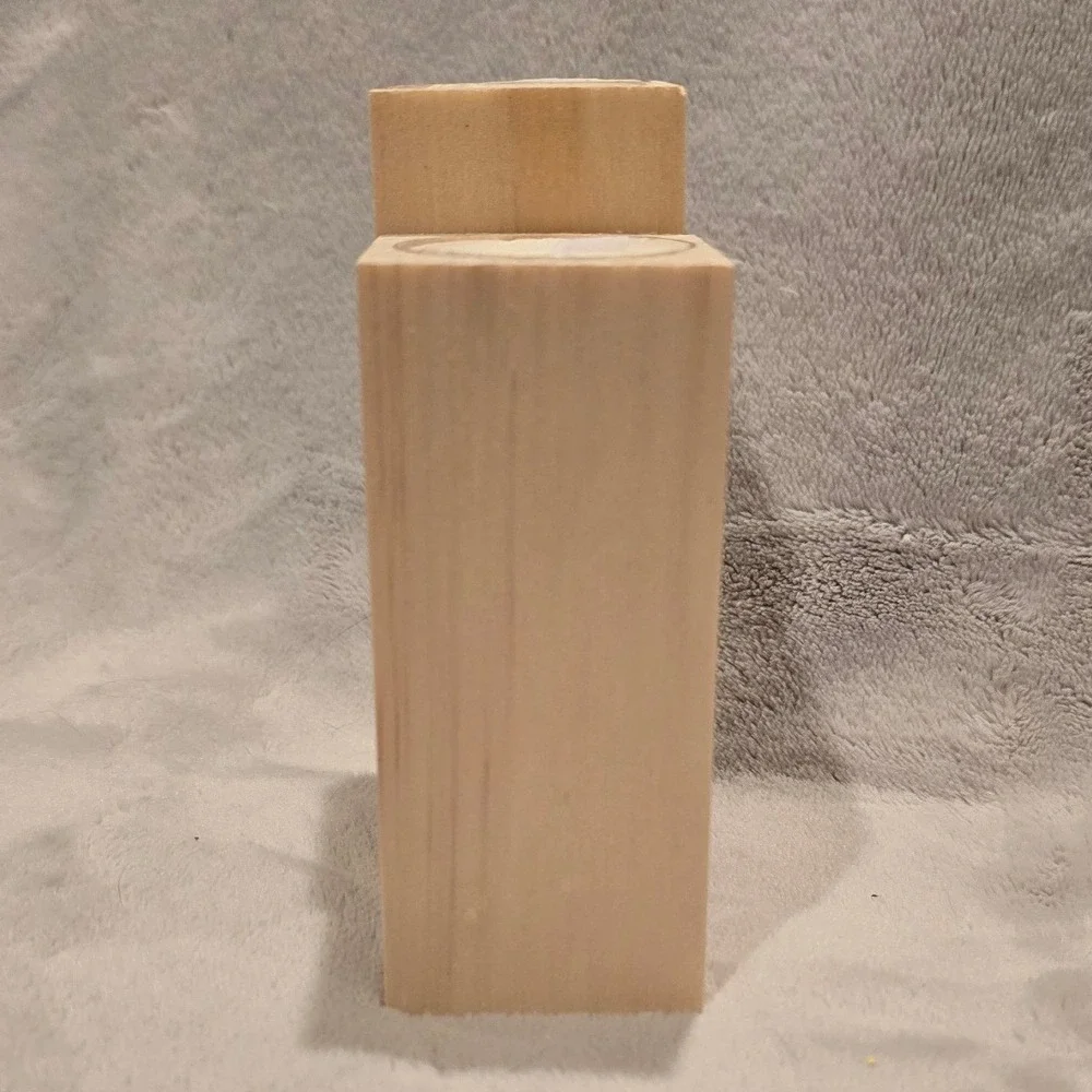 To My Daughter Wooden‎ Candle Holder Set Heart Shaped Love Mom Sunflower Gift